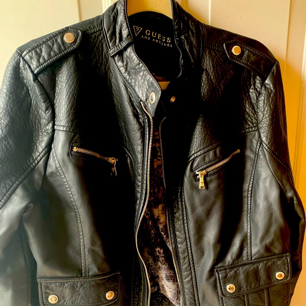 Guess leather jacket